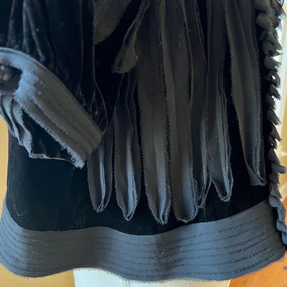 BCBG Velvet Cropped Jacket - Picture 3 of 9